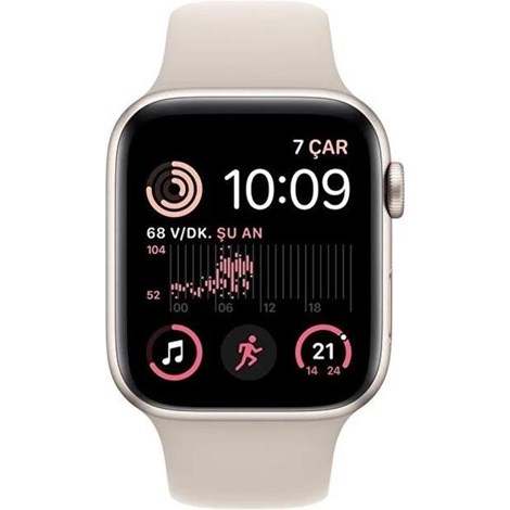 Apple Watch SE GPS 40mm MNJP3TUA Yıldız Işığı Alüminyum Kasa ve Yıldız Işığı Spor Kordon