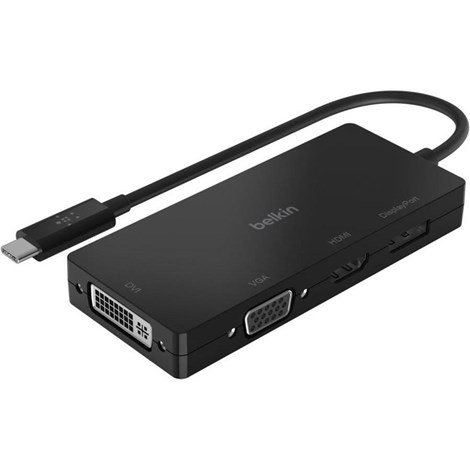 Belkin USB-Cden Çoğaltıcı Video Adaptör (HDMI  VGA  DisplayPort ve DVI)